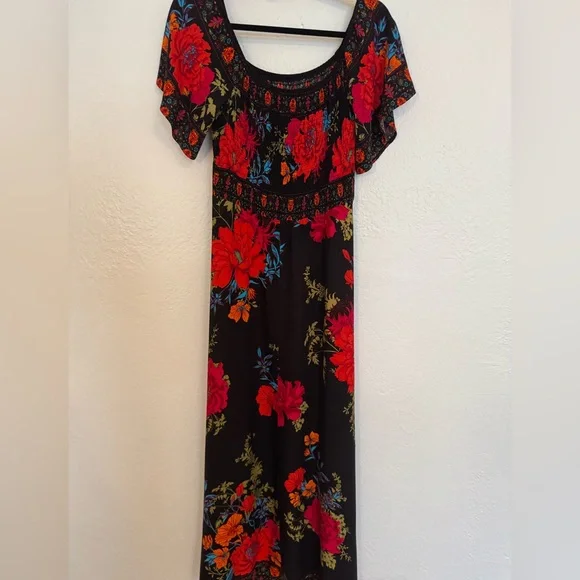 Jealous Tomato Black Floral High Low Dress - Picture 5 of 8